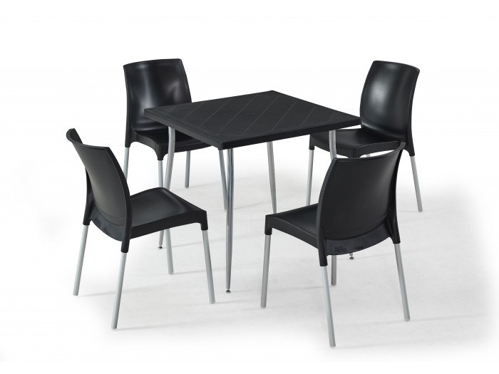 Градински комплект CASTEL set 4 (черно)